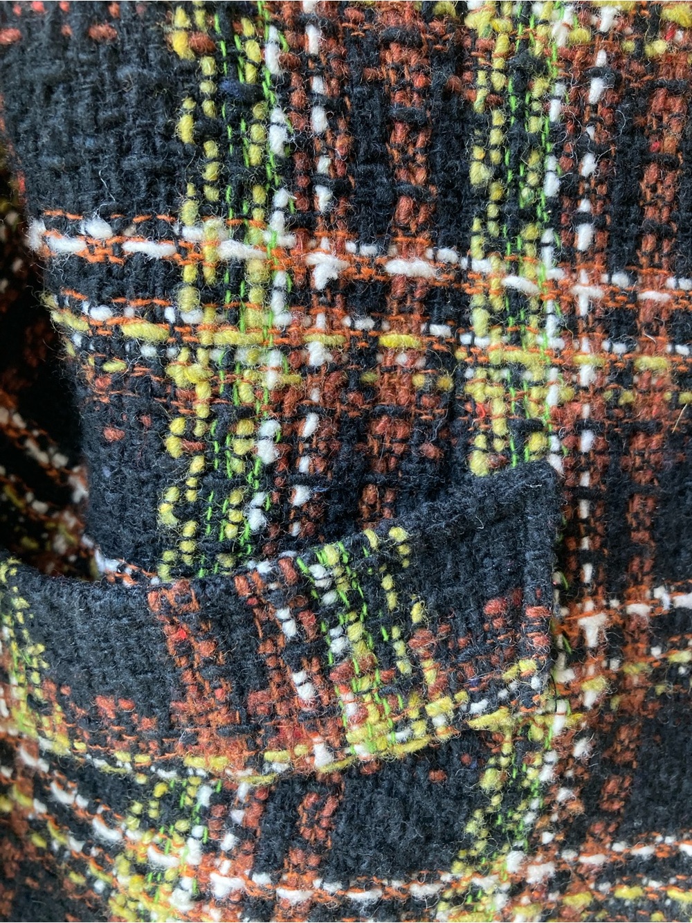 Black Multi-Color Tweed Button-Front Jacket - Picture 3 of 5
